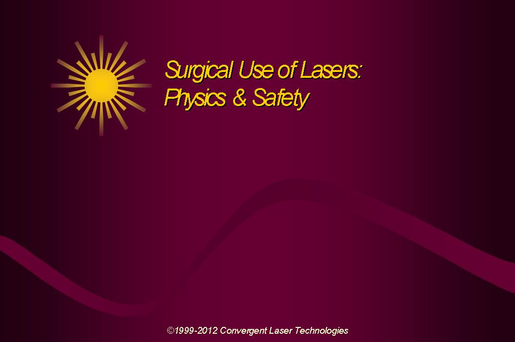 Laser Safety Slide 1