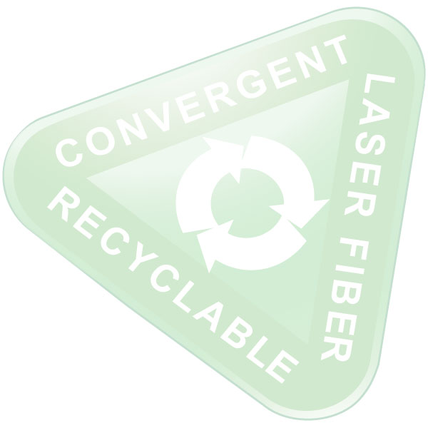 convergent laser fiber recyclable
